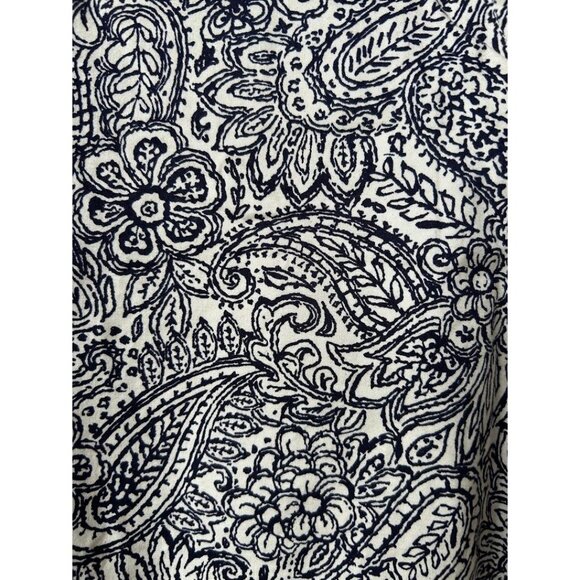 Talbots Petites Women's 8P Pants Floral Paisley Print Cotton Stretch - Picture 8 of 9